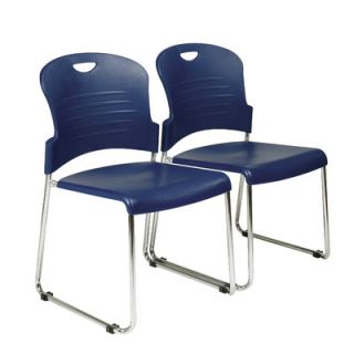 Office Star Work Smart Armless Office Stacking Chair STC866C2 Quantity Set o