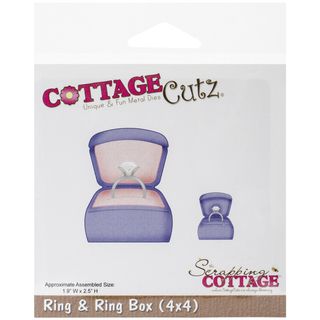 Cottagecutz Die 4inx4in ring   Ring Box