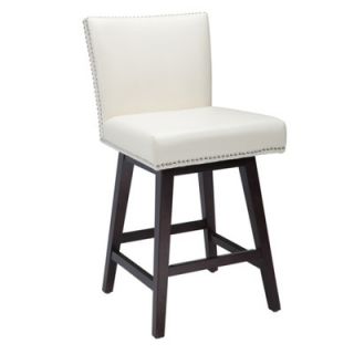 Sunpan Modern Vintage 26 Swivel Bar Stool with Cushion 7860 Seat Color Cream