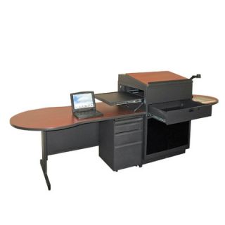 Marvel Office Furniture Zapf Office Support Teachers Desk with Acrylic Door 