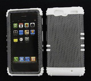 BUMPER CASE FOR MOTOROLA DROID RAZR MAXX XT913 SOFT WHITE SKIN HARD CARBON FIBER COVER Cell Phones & Accessories