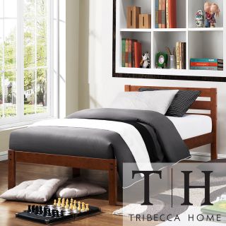 Tribecca Home Haylyn Twin size Cappuccino Platform Bed
