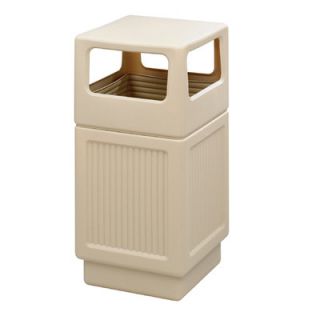 Safco Products Canmeleon Side Open Square Receptacle 9476BL Color Tan