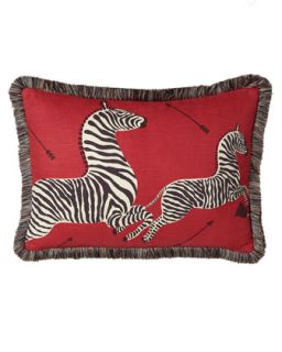Right Facing Zebras Pillow, 16 x 22   Scalamandre Maison by Eastern Accents