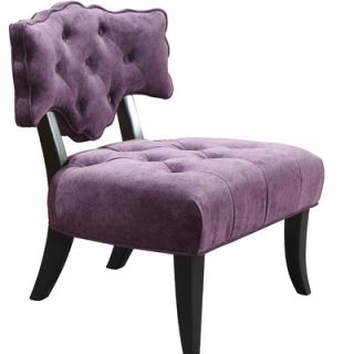 Armen Living Diva Side Chair LC364AR Color Purple
