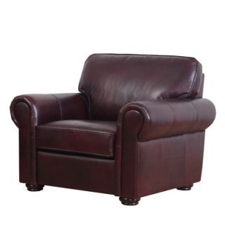 Abbyson Living Meghan Leather Chair SK 28106 BRG 1
