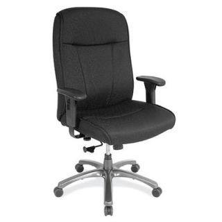 OfficeSource High Back Task Chair with Adjustable Arms 5411HDBLK