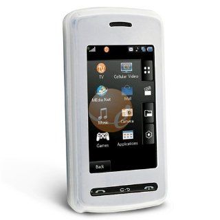 Silicone Skin Case for LG VU CU915 / CU920, Clear White Cell Phones & Accessories