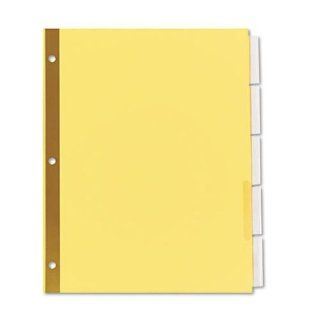 Extended Insert Indexes Five Clear Tabs Letter Buff 6 Sets/Pack  Binder Index Dividers 