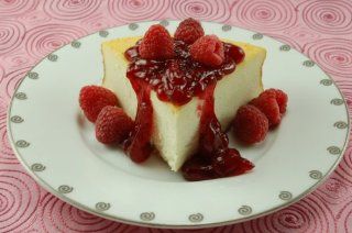 New York Style Cheesecake with Raspberry Topping  Grocery & Gourmet Food