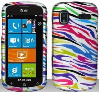Rainbow Zebra Hard Snap On Case Cover Faceplate Protector for Samsung Focus i917 + Free Texi Gift Box Cell Phones & Accessories