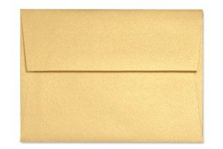 A7 Invitation Envelopes (5 1/4 x 7 1/4)   Gold Metallic (50 Qty.)  Business Envelopes 