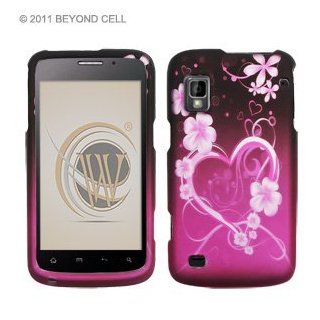 Floral Heart Design Protector Case for ZTE Warp (Boost Mobile) Cell Phones & Accessories