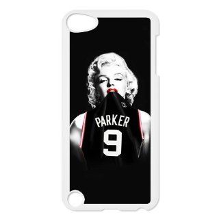 Custom Marilyn Monroe San Antonio Spurs Parker Jersey Cover Case for iPod Touch 5 5th IP5 8321 Cell Phones & Accessories