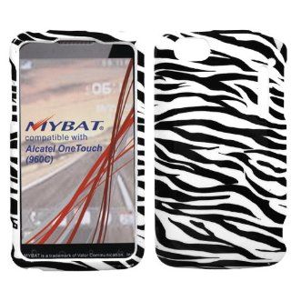 MYBAT ALC960CHPCIM056NP Slim and Stylish Protective Case for Alcatel Authority/One Touch Ultra C960   1 Pack   Retail Packaging   Zebra Skin Cell Phones & Accessories