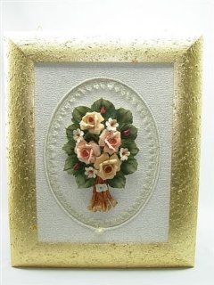 Authentic Hand Made Fabulous 20X25 Flower Wall Unit Nursery Decorative Igd Pa926  Capodimonte  Baby