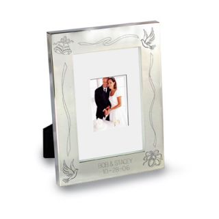 Silver Plated Engraved Wedding Picture Frame (2 Lines)   Zales