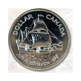 1979 the Griffon Sailing Historical Ship Silver Dollar Canada 1679 Royal Canadian Mint Canada Commemorative Griffon Silver Coin Collectible Coins
