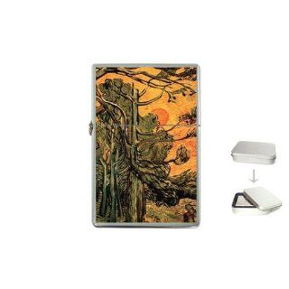 Pine Trees Against A Red Sky With Setting Sun By Vincent Van Gogh Lighter Health & Personal Care