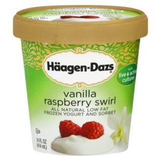Haagen Dazs Vanilla Raspberry Frozen Yogurt 14oz