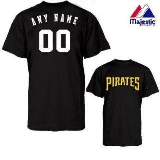 Pittsburgh Pirates Personalized Custom (Add Name & Number) 100% Cotton T Shirt Replica Major League Baseball Jersey  Sports Fan Jerseys  Sports & Outdoors