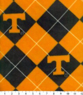 NCAA Fleece Fabric Tennessee Argyle