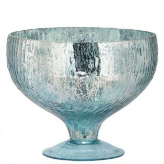 Gilded Barn Silvery Sea Mercury Ripple Bowl, 8 x 7 Inches   Decorative Bowls