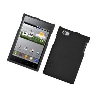 LG Optimus Vu /VS950 Rubber COVER Black 01 Cell Phones & Accessories