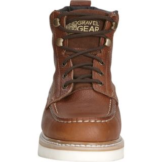 Gravel Gear 6in. Moc Toe Wedge Boot — Tan, Size 11  Work Boots