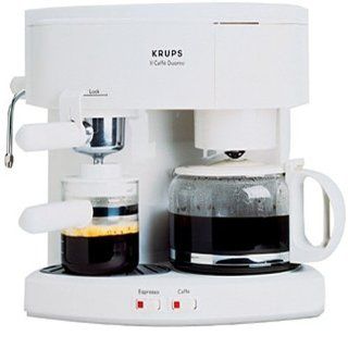 Krups 985 71 Il Caffe Duomo Coffee and Espresso Machine, White Kitchen & Dining