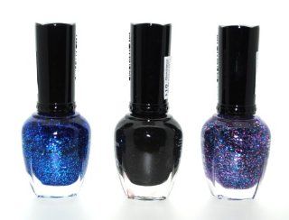 Boogie Nights 3 Piece Color Nail Lacquer Combo Set   Moon Dance Vegas Night Disco Ball Health & Personal Care