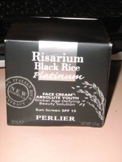 Perlier Risarium Black Rice Platinum Face Cream With SPF 15 1.7 Oz NOT BOXED  Facial Moisturizers  Beauty