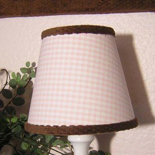 Brandee Danielle 187SGPC Pink Chocolate Lampshade in Pink Gingham   Pink Lamp Shades  