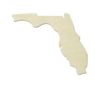 UNFINISHEDWOODCO Unfinished State Wood Cutouts, "Florida"