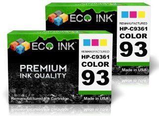 ECO INK  Compatible / Remanufactured for HP 93 C9361WN (2 Color) Ink Cartridges for HP PhotoSmart 2500, 2578, C3110, C3180, 2571, 7800, C3125, C4100, 2573, 7830, C3135, C4110, 2575, 7838, C3140, C4140, 2575v, 7850, C3150, C4180, 2577, C3100, C3170, HP Des