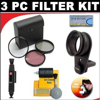 High Resolution 3 piece Filter Set (UV, Fluorescent, Polarizer) + Lenspen Cleaning System + Deluxe DB ROTH Accessory Kit For The Canon Powershot SD950, SD900, SD890, SD880, SD870, SD850, SD800, SD790, SD700, SD40 Digital Cameras  Camera & Photo