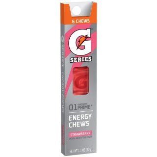 Gatorade G Series 01 Prime Energy Chews, Strawberry Flavor (4 pack) @ 1 Oz. Total of 4 Ounces Health & Personal Care