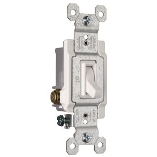 Pass & Seymour/Legrand 15 Amp White 3 Way Light Switch