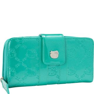 Loungefly Emerald Patent Embossed Hello Kitty Wallet