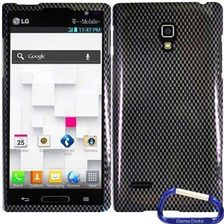 Gizmo Dorks Hard Skin Snap On Case Cover for the LG Optimus L9 P769, Carbon Fiber Cell Phones & Accessories
