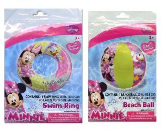 Disney Minnie Mouse Swim Ring & Beach Ball Set Toys & Games