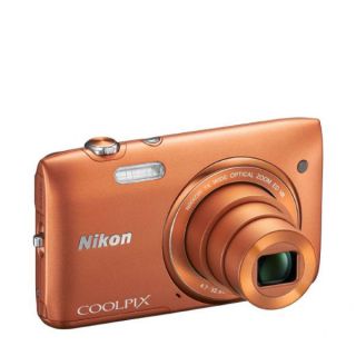 Nikon Coolpix S3500 Compact Digital Camera   Orange  (20.1 MP, 7x Optical Zoom 2.7 Inch LCD)   Grade A Refurb      Electronics