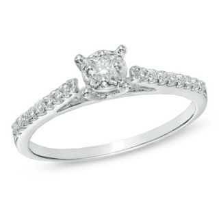 CT. T.W. Diamond Promise Ring in 10K White Gold   Zales