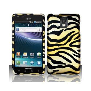 Gold Zebra Hard Cover Case for Samsung Infuse 4G SGH I997 Cell Phones & Accessories
