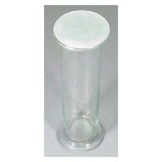 SEOH Gas Jar Glass 8 inch x 2 inch Soda Lime Glass Science Lab Physics Classroom Supplies