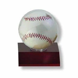 Ultra Pro Dark Wood Baseball Holder (Quantity of 6)  Sports Related Display Cases  Sports & Outdoors