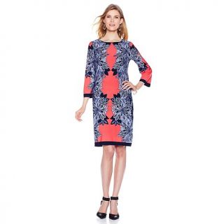 Ronni Nicole Mirror Print 3/4 Sleeve Dress