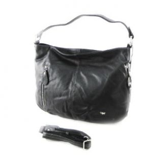 Leather shoulder bag "Gil Holsters" black. Clothing