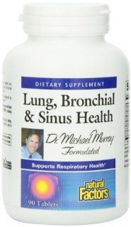 Natural Factors Lung, Bronchial and Sinus Health Tablets, 90 Count Health & Personal Care