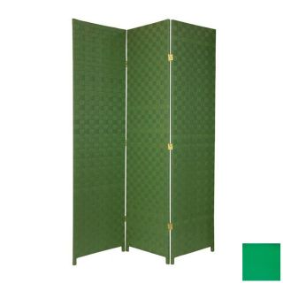 Oriental Furniture 71 in x 17 1/2 in Green Wood Outdoor Privacy Screen